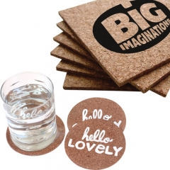 Square Cork Coaster Sets