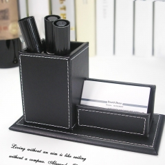 Leather Card Holder Desk Organizers