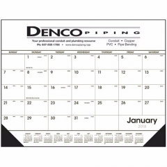 Desk Pad Calendar with Vinyl Corners