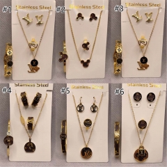 Wholesale Fashion Necklace and Bracelet & earring set #9088