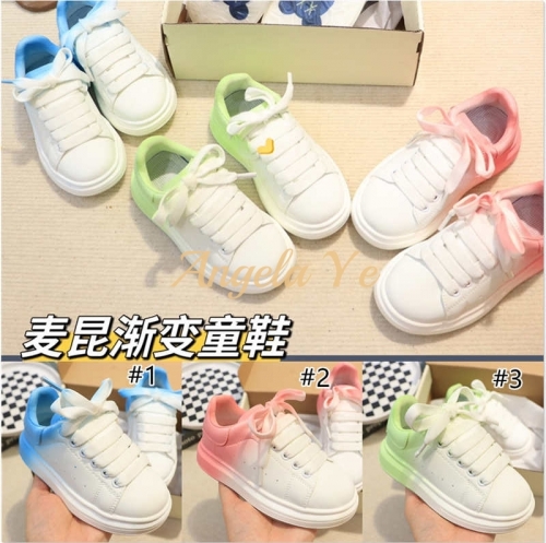 High quality fashion casual shoes for kid size:9C-4Y with box free shipping #12524