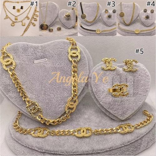 Wholesale Necklace & Bracelet & Ring & Earring set #16991