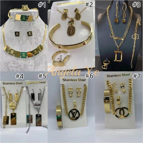 Wholesale Necklace & Bracelet & Ring & Earring set #16992