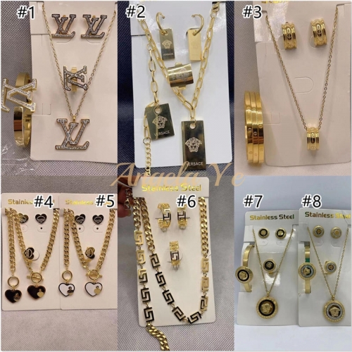 Wholesale Necklace & Bracelet & Ring & Earring set #16994