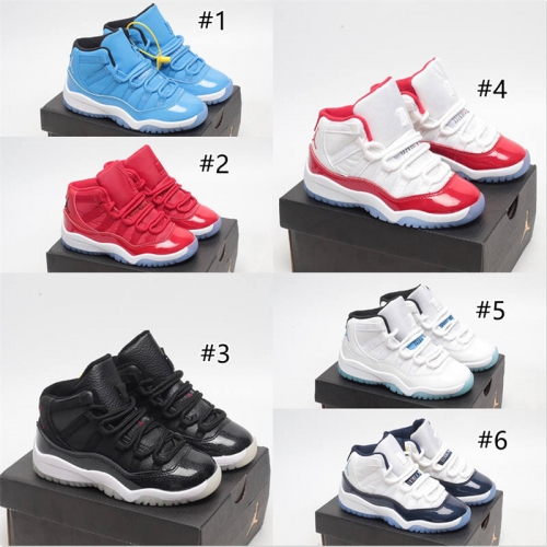 1 Pair fashion kids sport shoes size:11C-3Y with box free shipping  AJ-11 #16419