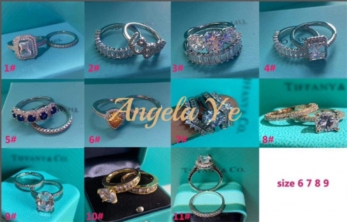 Wholesale fashion Ring size:6-9 with box TIY #20006