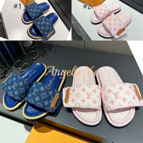 Top quality fashion couple slipper size:5-12 with box LOV #23030