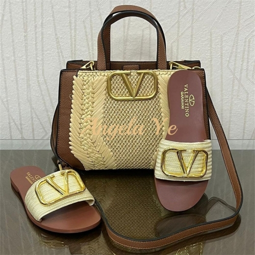1 set fashion slipper & handle bag free shipping VAT #23479