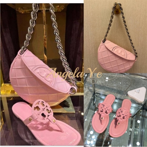 1 set top quality fashion slipper & shoulder bag TOH #18936