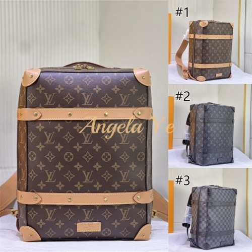 Top quality fashion real leather backpack size:36*28*14cm LOV #23506