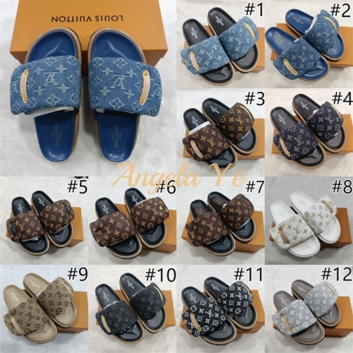 1 pair fashion couple slide slipper size:5-11 with box LOV#23620