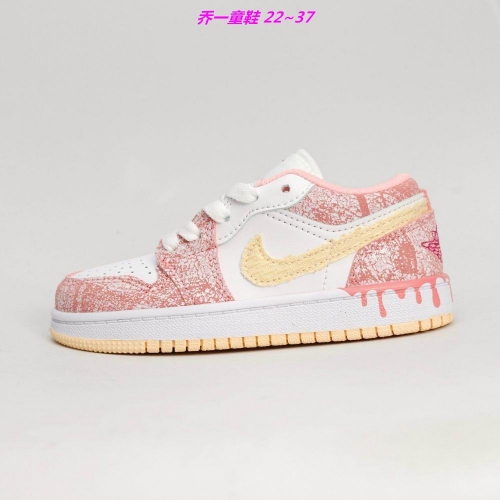 Jordan 1 Low Top Kids Shoes 6017 Child