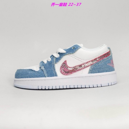 Jordan 1 Low Top Kids Shoes 6018 Child