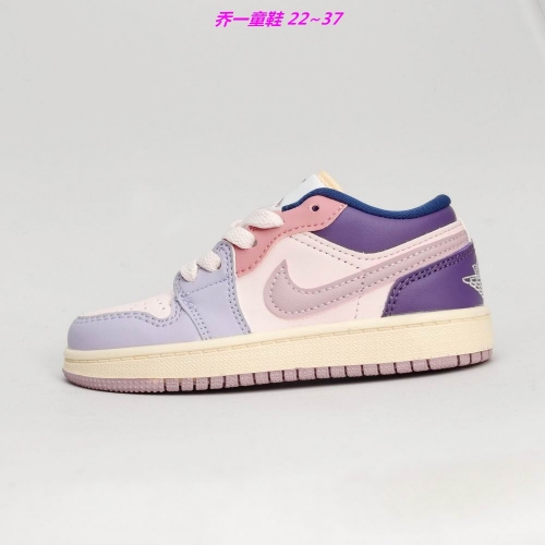 Jordan 1 Low Top Kids Shoes 6019 Child