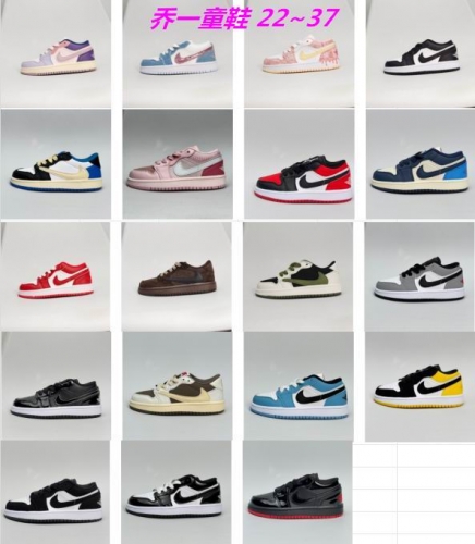 Jordan 1 Low Top Kids Shoes 6020 Child