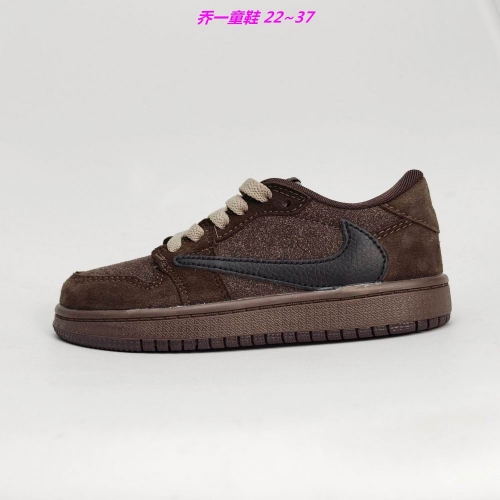 Jordan 1 Low Top Kids Shoes 6014 Child