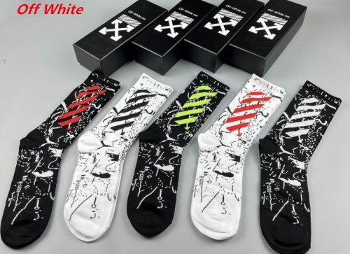 O.f.f.-W.h.i.t.e. Socks 1175 Men/Women