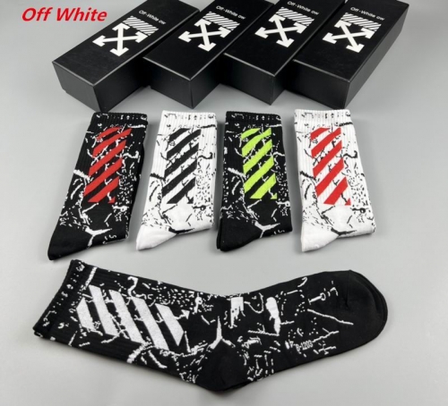O.f.f.-W.h.i.t.e. Socks 1179 Men/Women