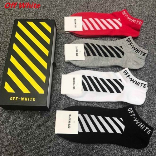O.f.f.-W.h.i.t.e. Socks 1155 Men/Women