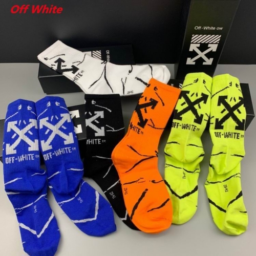 O.f.f.-W.h.i.t.e. Socks 1161 Men/Women