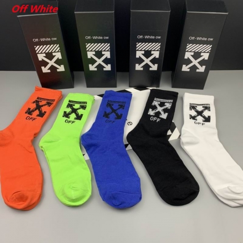 O.f.f.-W.h.i.t.e. Socks 1165 Men/Women
