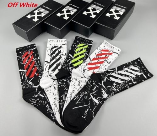 O.f.f.-W.h.i.t.e. Socks 1177 Men/Women