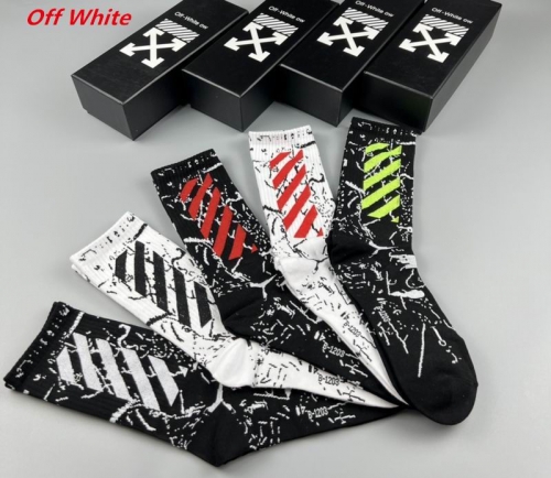 O.f.f.-W.h.i.t.e. Socks 1180 Men/Women