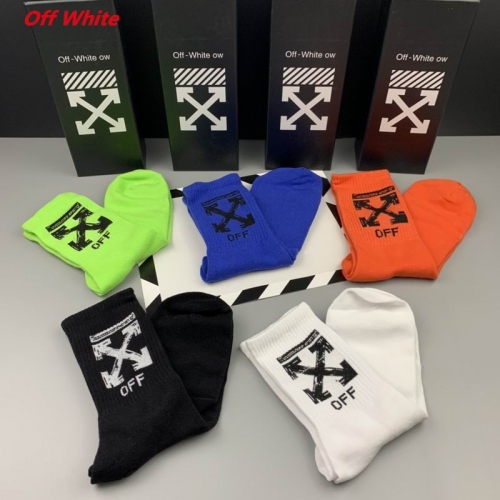 O.f.f.-W.h.i.t.e. Socks 1168 Men/Women
