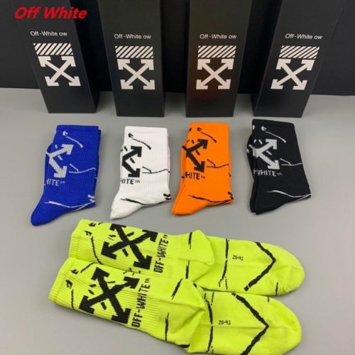O.f.f.-W.h.i.t.e. Socks 1157 Men/Women