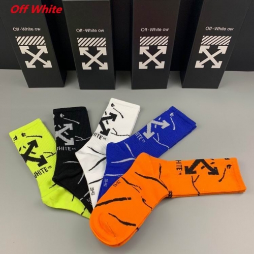 O.f.f.-W.h.i.t.e. Socks 1156 Men/Women
