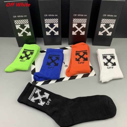 O.f.f.-W.h.i.t.e. Socks 1172 Men/Women
