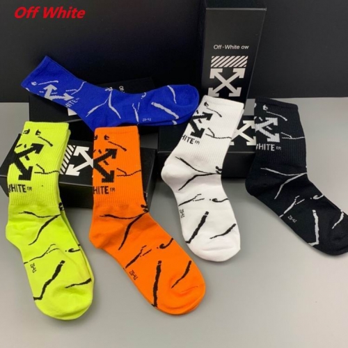 O.f.f.-W.h.i.t.e. Socks 1162 Men/Women