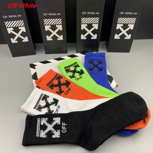 O.f.f.-W.h.i.t.e. Socks 1167 Men/Women