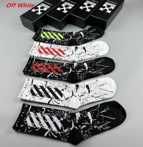 O.f.f.-W.h.i.t.e. Socks 1182 Men/Women
