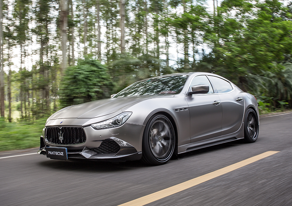 Maserati Ghibli Paktechz Design Carbon Fiber Aerodynamic Body Kit