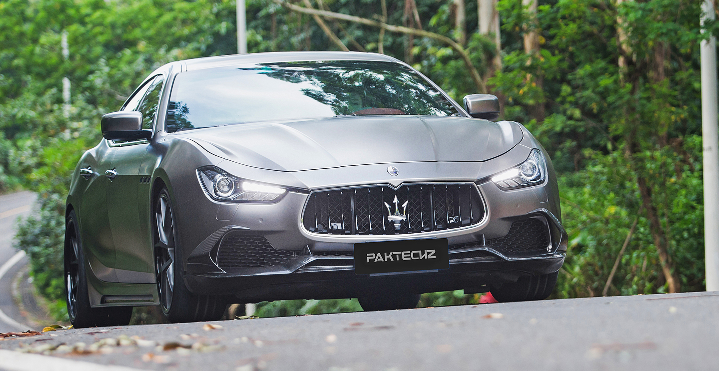 Maserati Ghibli Paktechz Front Splitter