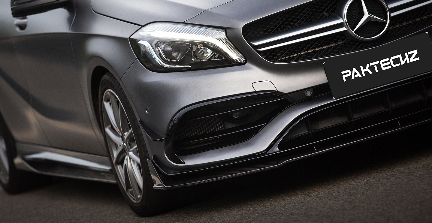 Benz A-Class Paktechz Front Splitter