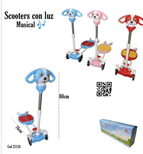 Scooter Musical con Luz para Niño