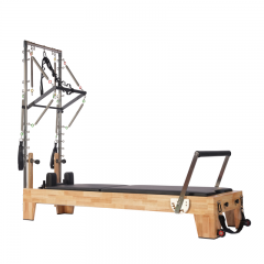 Oak Wood Pilates Reformer with tower