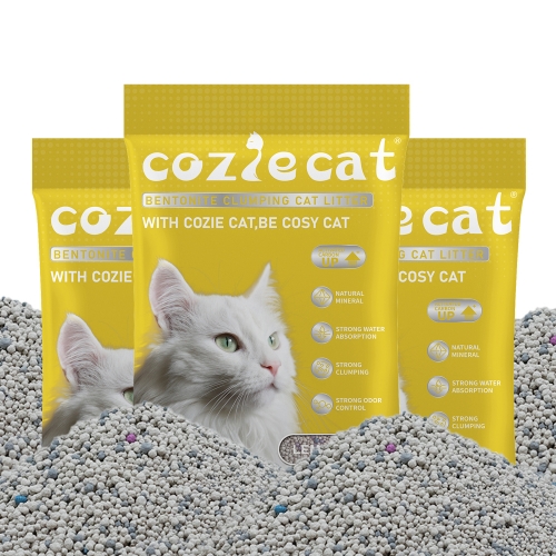 Natural Cat Sand Lemon Scent Bentonite Cat Litter