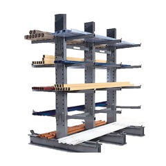 Factory High Quality Pipe or Lumber Warehouse Storage Cantilever Racking Systemlong bulky storage cantilever rack for furniture, lumber, tubing, textiles