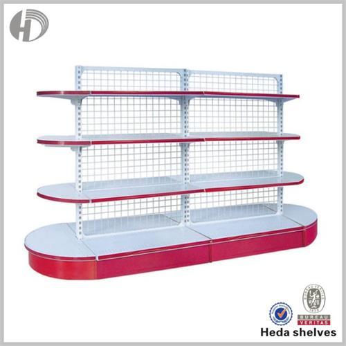 Arc grocery shelving