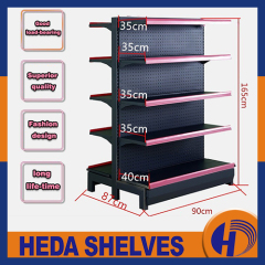 Wire storage shelves for retail store