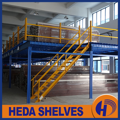 Rack Supported Mezzanine Floor With Lighting