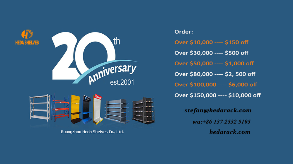 Heda 20th Anniversary Sales Event And Shop Display Shelves Live Show