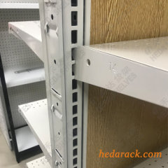 Wood Madix and Lozier Gondola Shelving with Endcap