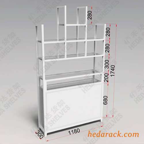 Glass Display Rack With Cabinet(4, store display rack dimension