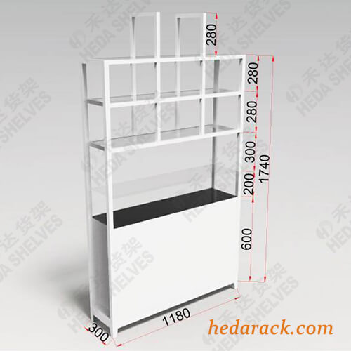 Glass Display Rack With Cabinet(8