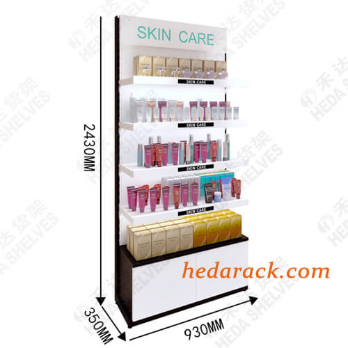 Salon Makeup Store Wall Mounted Cosmetic Display Shelf Showcase(6