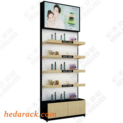 Salon Makeup Store Wall Mounted Cosmetic Display Shelf Showcase(2